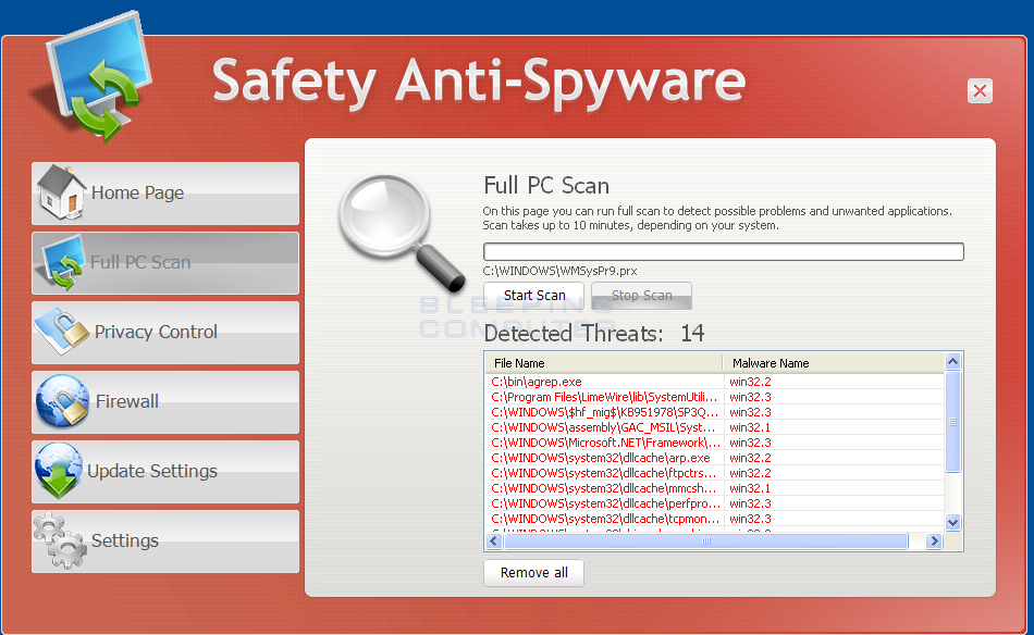 Remove Safety Anti-Spyware (Uninstall Guide)