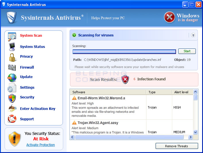 Remove Sysinternals Antivirus (Uninstall Guide)