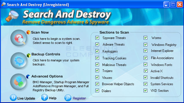 Search And Destroy Screenshot Search And Destroy Screenshot