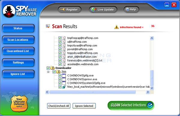 SpywareRemover Screenshot SpywareRemover Screenshot