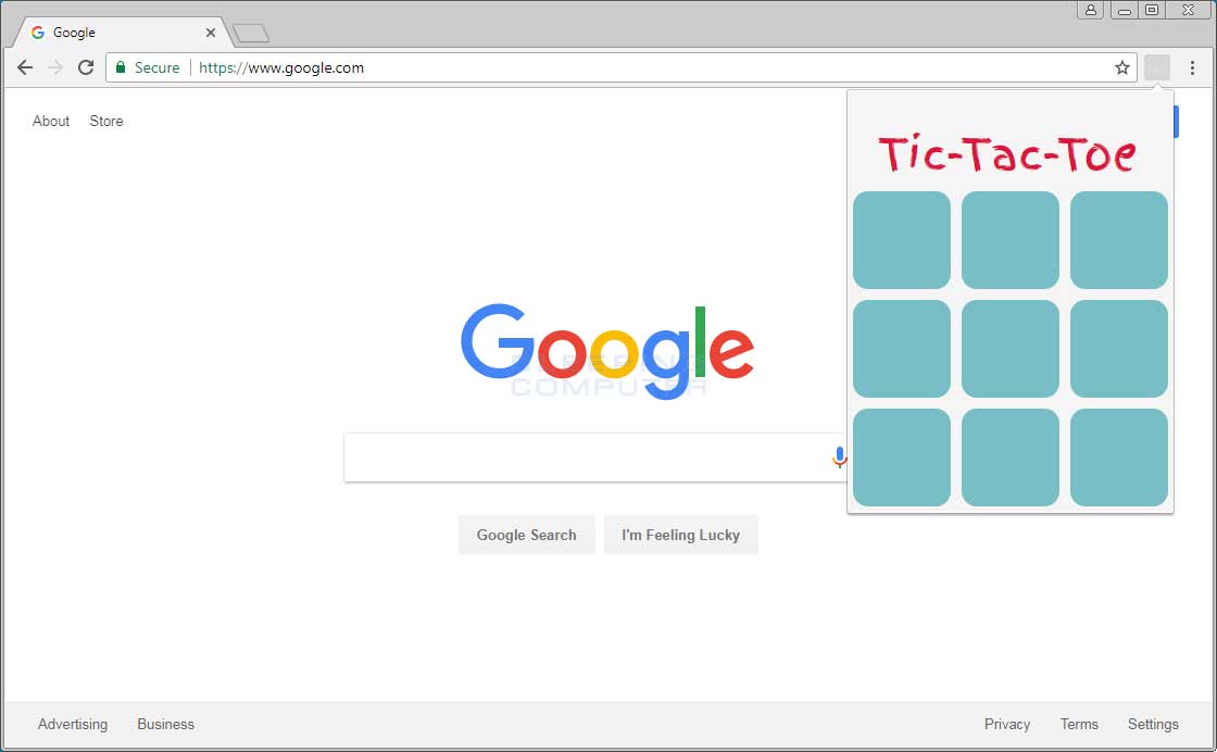 Tic Tac Toe on Chrome