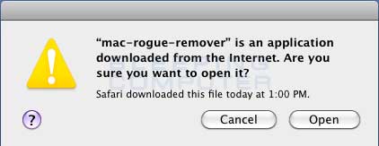 Open Program Confirmation