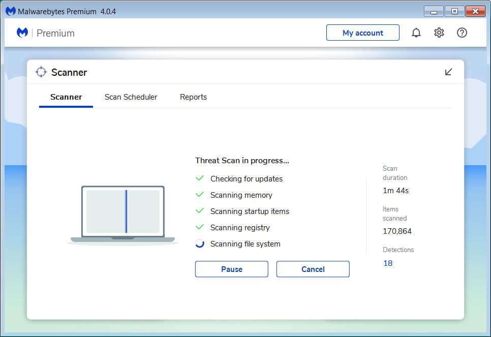 Malwarebytes Anti-Malware Scanning