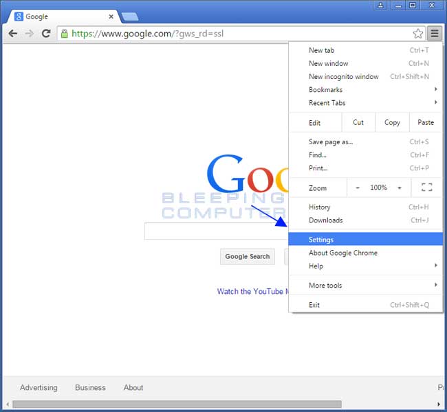 Chrome plugin settings