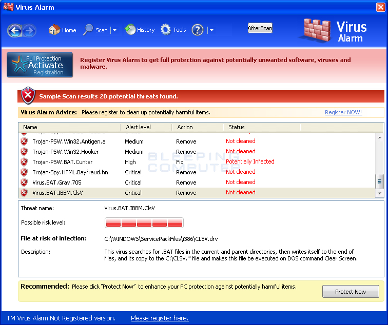 How to uninstall and remove Virus Alarm