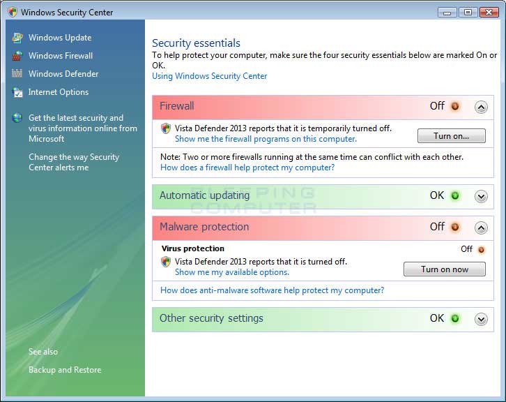Vista Anti Malware Uninstall