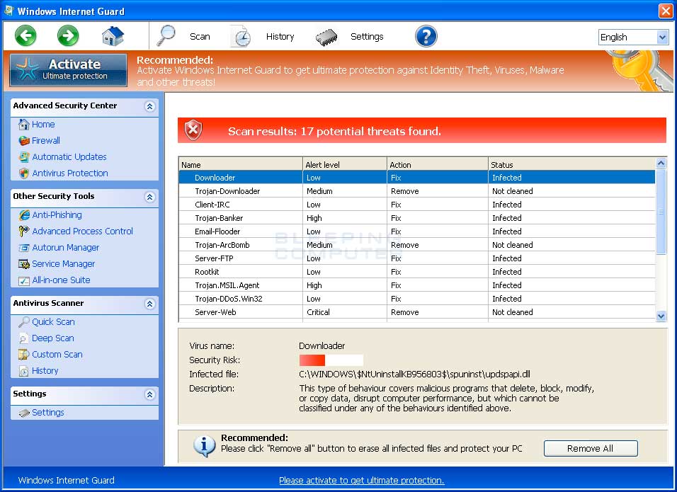 Scan Remove AutorunInf Virus File with AutoRunInf