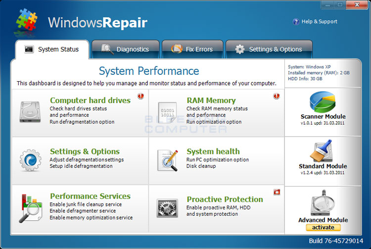 Windows Repair Professional 3.2.5 + Crack – Torrent Download (2015)