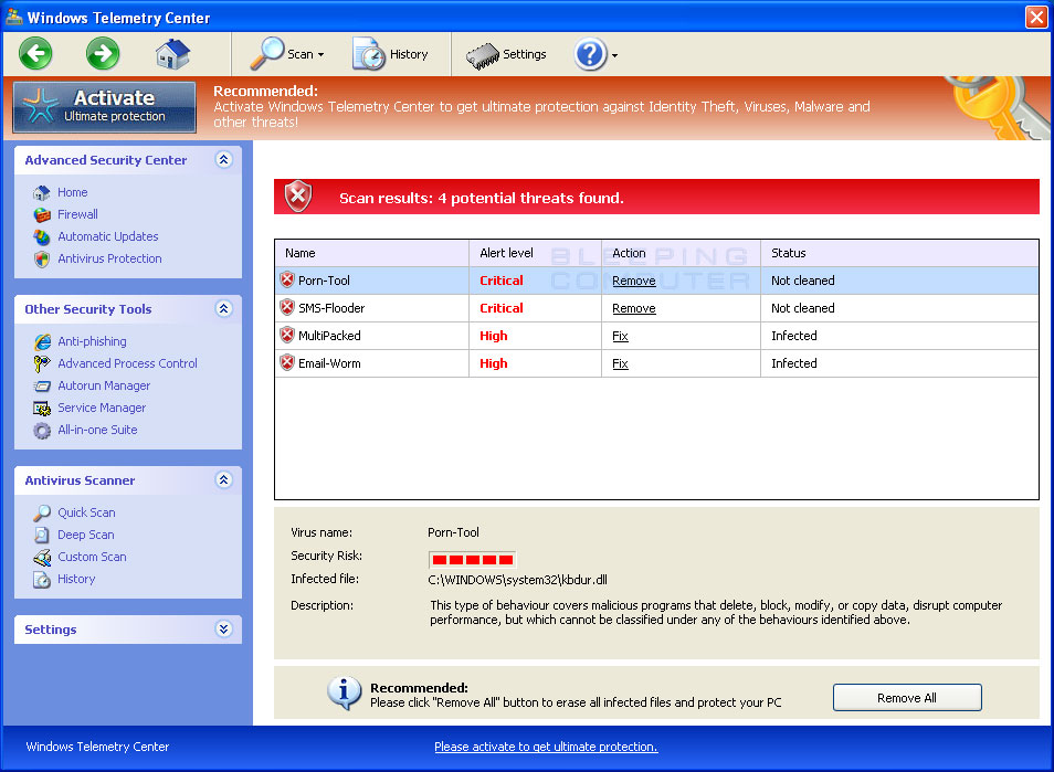 Remove Windows Telemetry Center (Uninstall Guide)