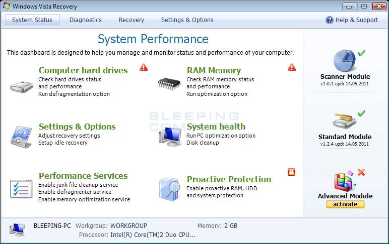 Vista Hard Drive Crash