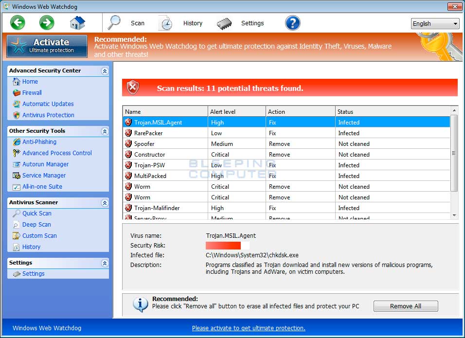 fix trojan virus