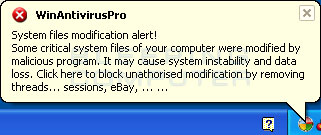 WinAntivirusPro Fake Alert WinAntivirusPro Fake Alert