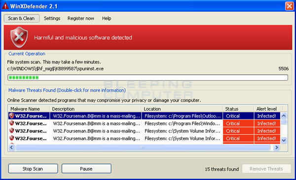 WinXDefender Screenshot WinXDefender Screenshot