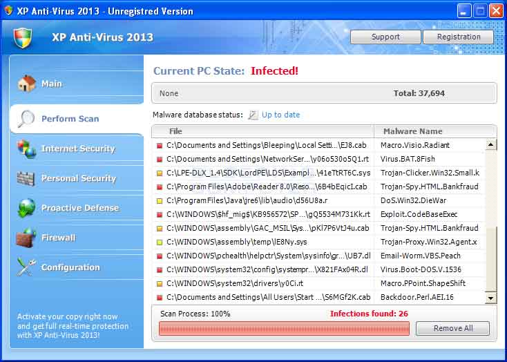 window xp antivirus 2013