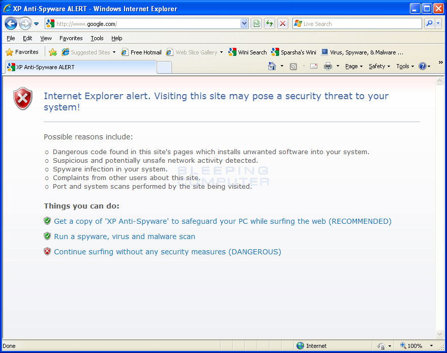 Of Fake Anti Spyware Programs