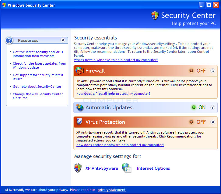 Fake Security Center