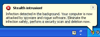 Fake stealth intrusion alert