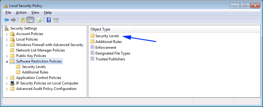 Select Security Levels