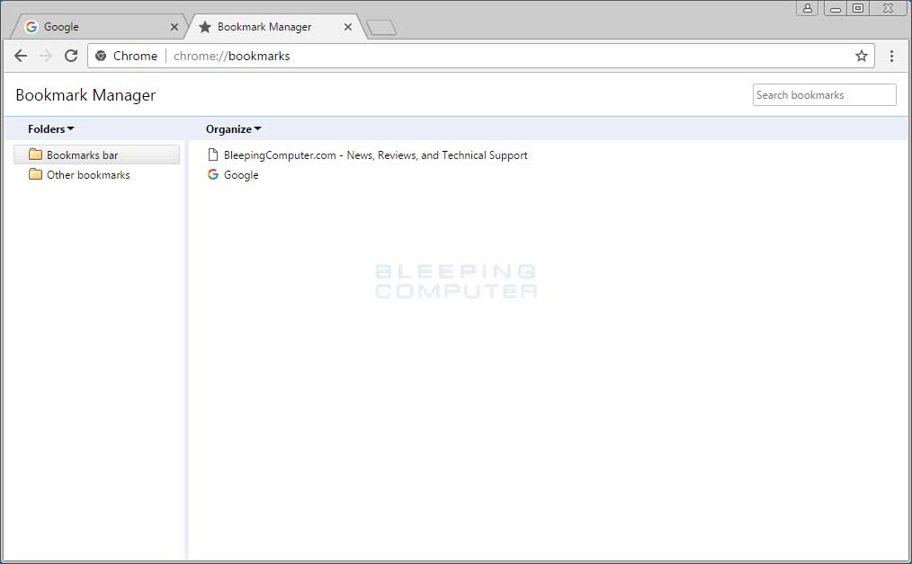 How to delete bookmarks folder in google chrome