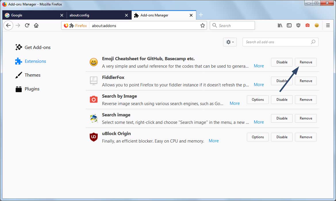 Firefox Add-ons Manager