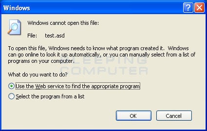How to change the default program a file opens with in Windows XP