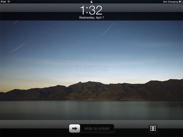 iPad Locked Screen