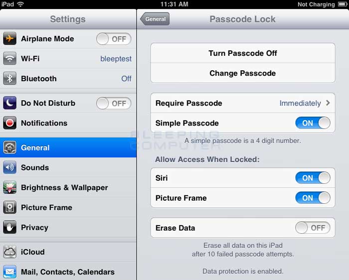 How to lock your iPad