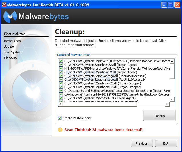 malwarebytes user account control