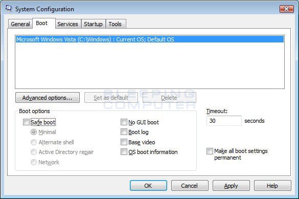 Windows Vista Startup Repair Safe Mode