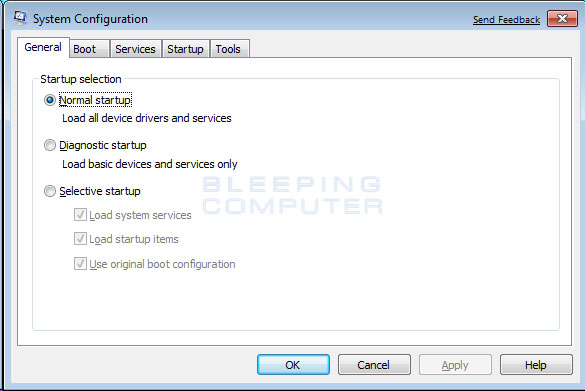 Vista System Configuration Utility 