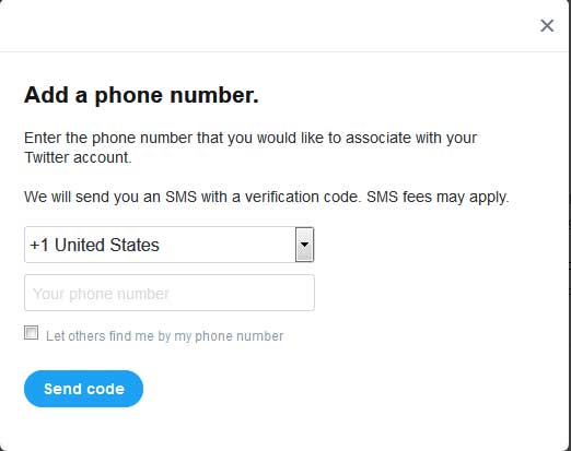 Add Phone Number
