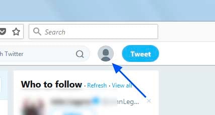 Open Twitter Use Menu