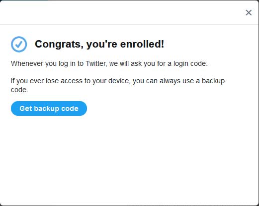 Enrolled in Login Verification