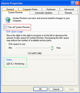 How To Disable System Restore In Windows Vista Home