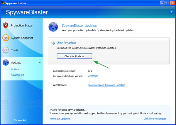 Spywareblaster clearance