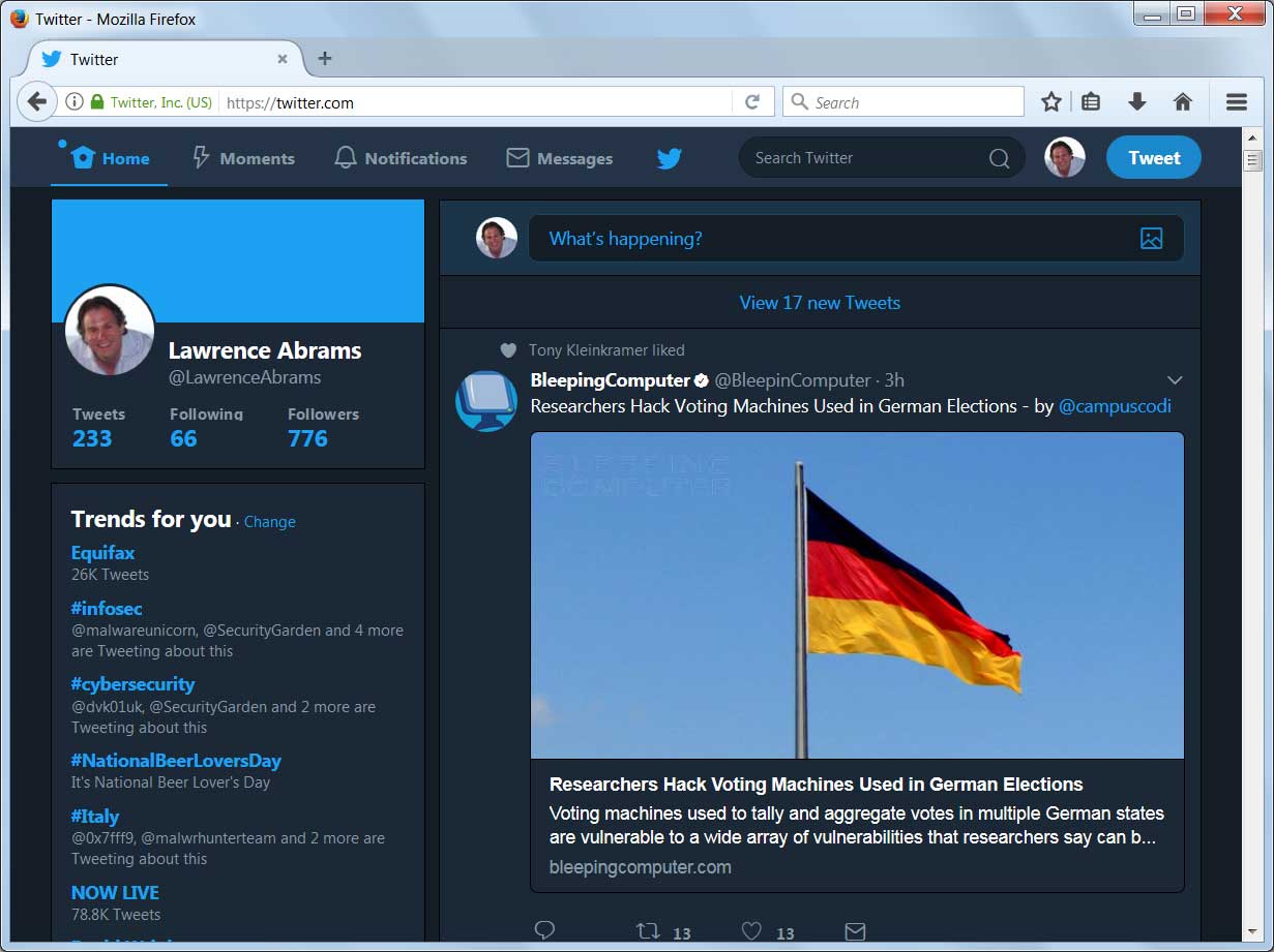 How to turn on Twitter's dark mode