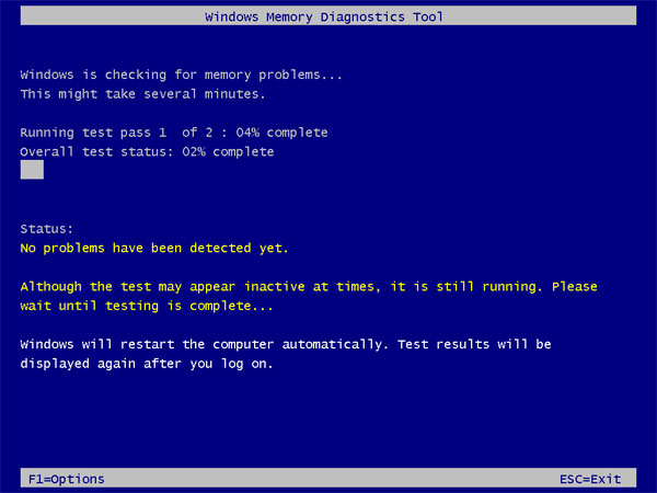 Windows Memory Diagnostics Tool