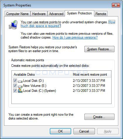 How To Save More Restore Points In Vista