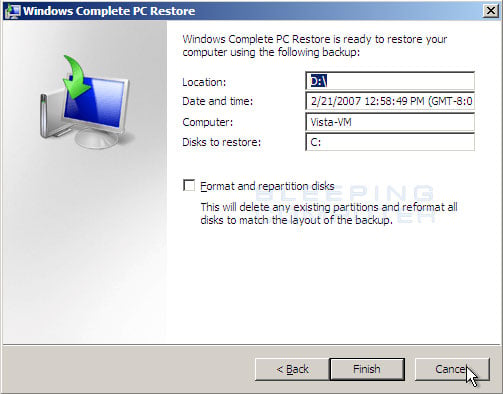 How To Format Vista With Recovery Disc