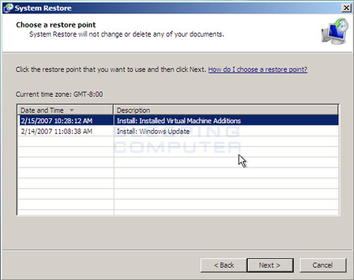 How To Delete Previous Restore Points In Vista