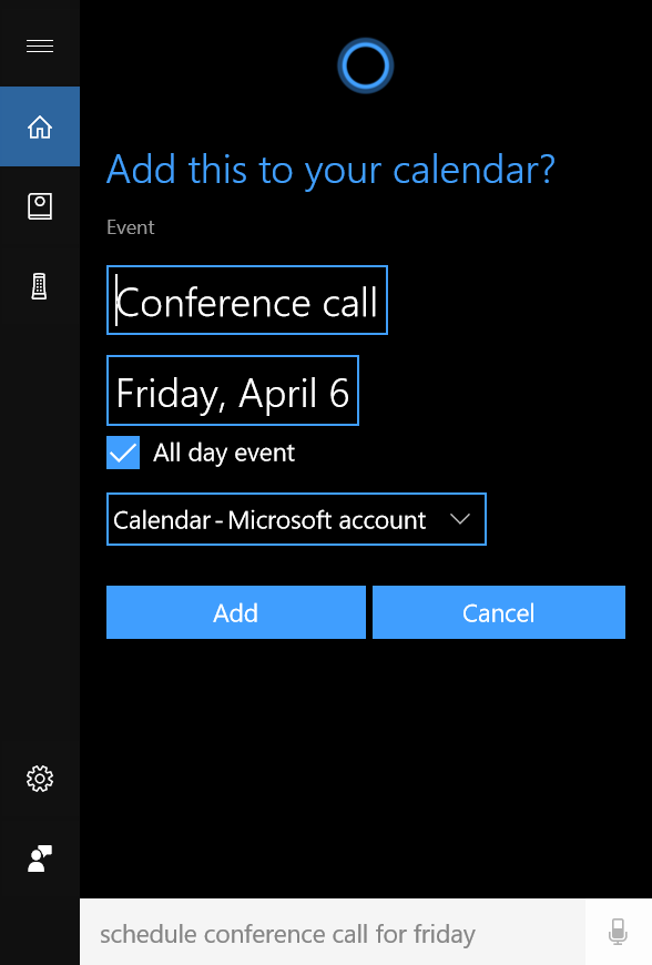 Scheduling an appointment