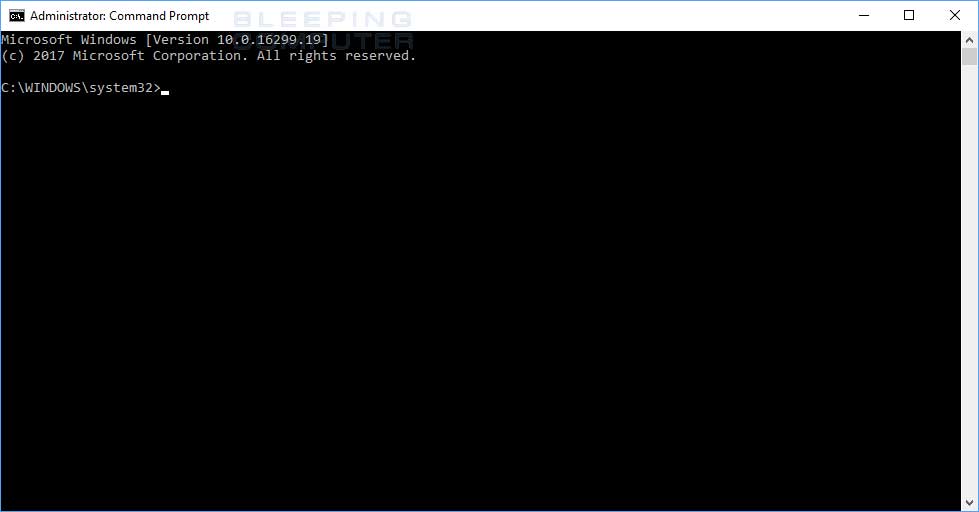 open a Windows 10 Elevated Command Prompt