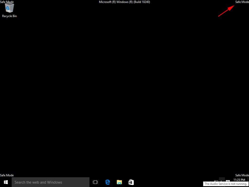 Windows 10 chế độ an toàn với Command Prompt