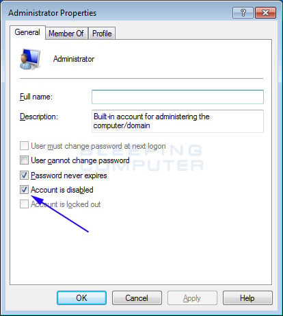 Windows Vista Logging On As Administrator