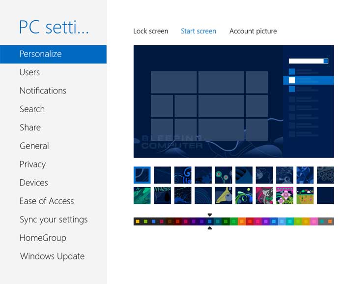 Hướng dẫn cách how to change windows 8 start menu background để thay đổi nền trang chủ thanh menu tr