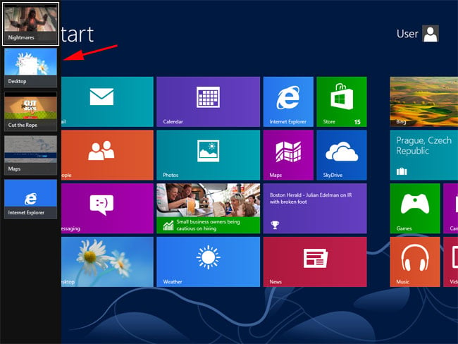 jak zamykać aplikacje pojawiające się w systemie Windows 8 pc