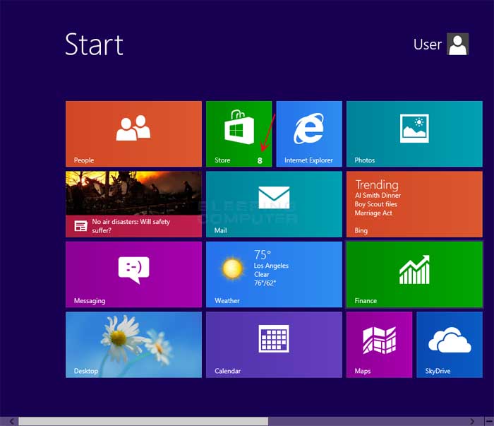 How to update Windows Store applications in Windows 8.1.