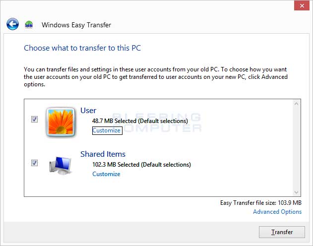 how to transfer data from your old computer to windows 8 transfer files to new computer